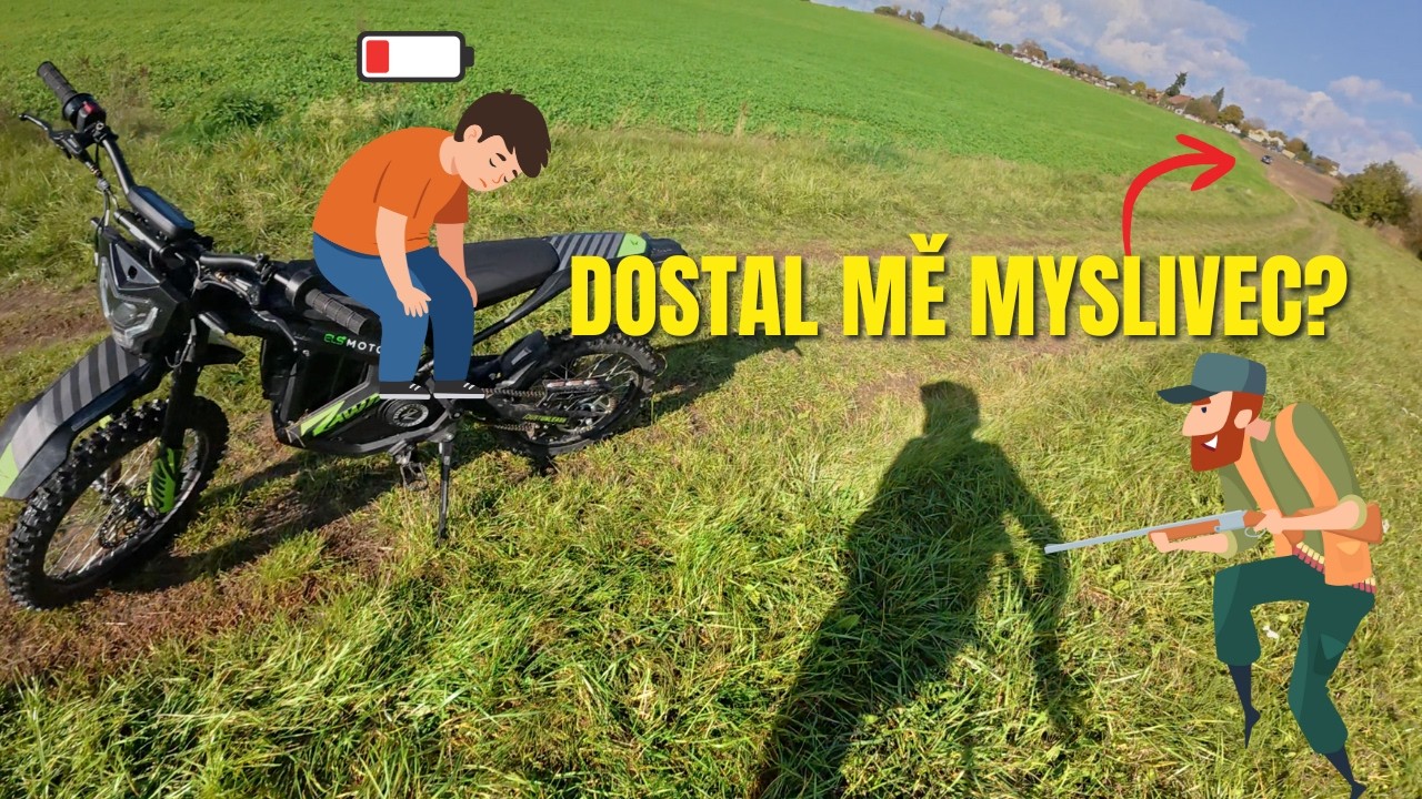 Dostal mě myslivec?! 😳 Tohle se nemělo stát! Motorkář vs myslivec - Rawrr Mantis X