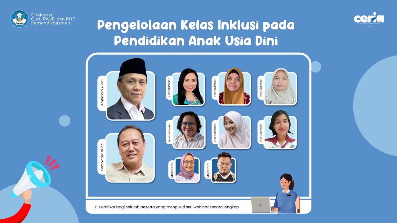 Webinar Seri (Sesi 1): Pengelolaan Kelas Inklusi pada Pendidikan Anak Usia Dini