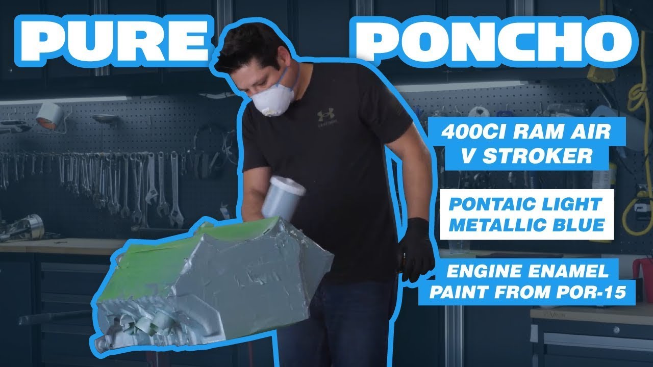 Подготовка и покраска двигателя Pontiac 400