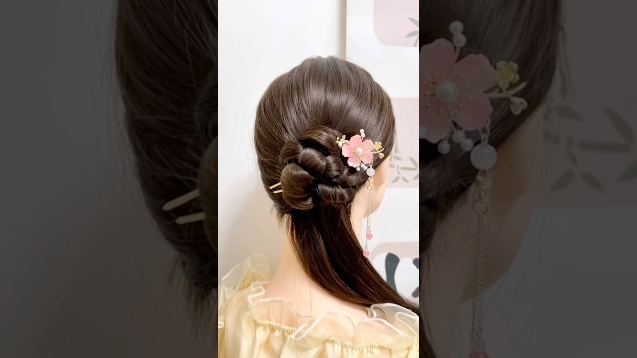 • Cute Floral Bun 