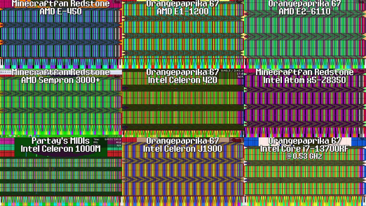 [Black MIDI] Soviet March PE - 2.94 Million | 9 WAY Fishy PCs Comparison