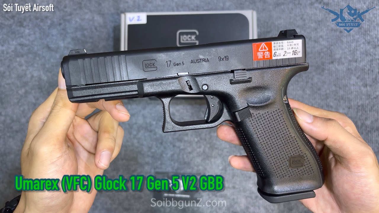 Umarex Glock 17 gen 5 V2 Súng Ngắn Airsoft Cao Cấp | Sói Tuyết Airsoft