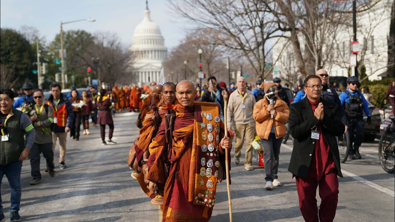 We Finally Arrive In Washington DC WALK FOR PEACE Buddhist Monks With ALOKA 2300 Miles Journey