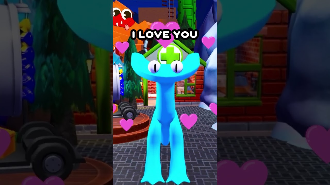 голубой любит желтый 😍 Roblox Rainbow Friends 2