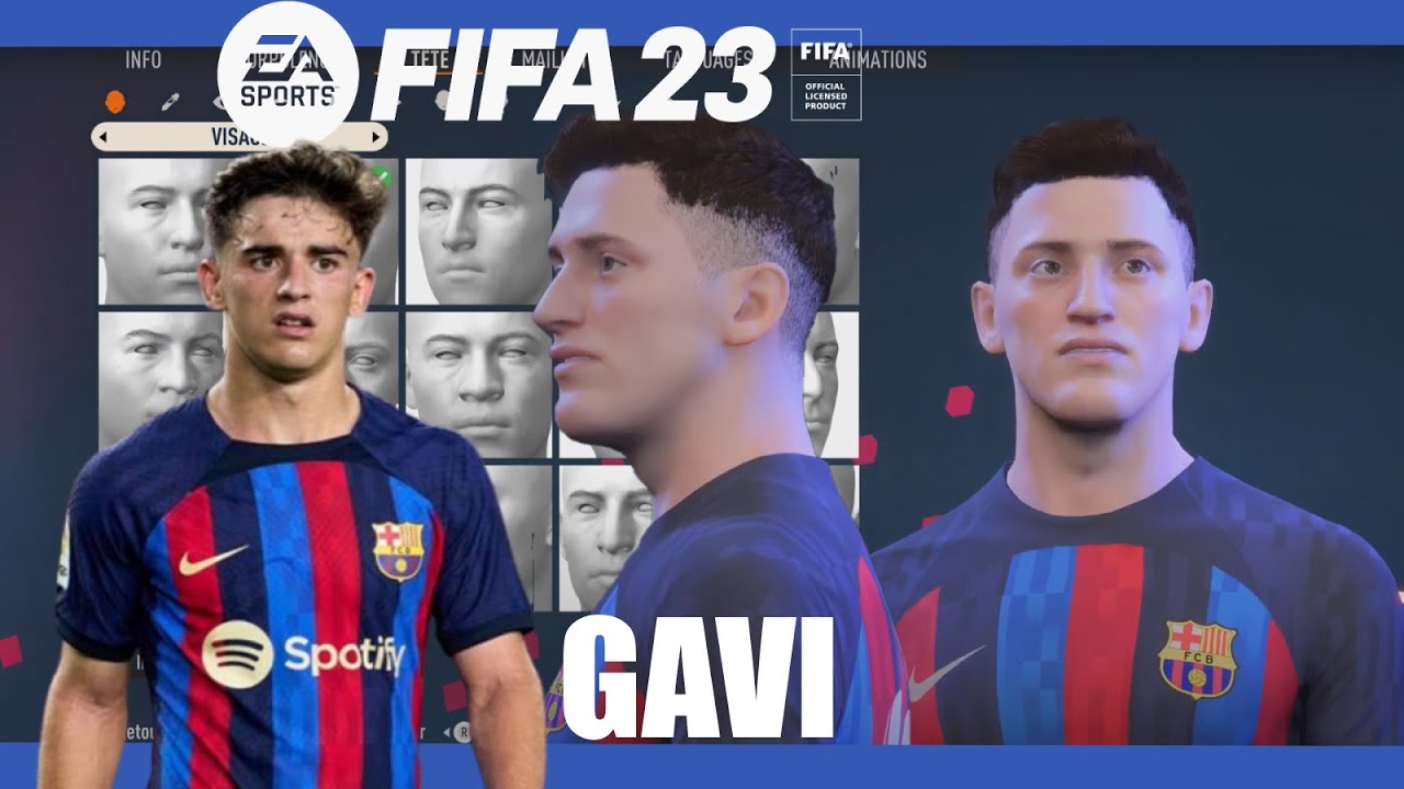 FIFA 23 - Create Gavi Pro Clubs (Face Creation)