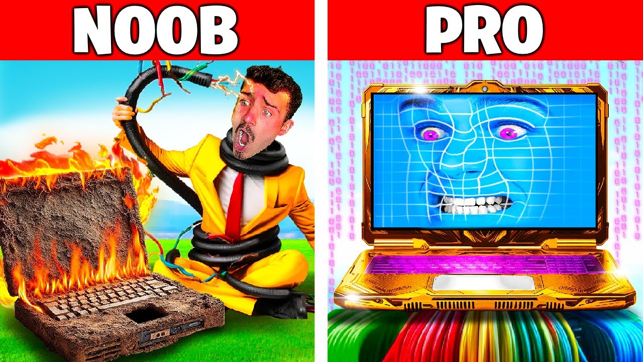 NOOB vs PRO HERNÍ NOTEBOOK v Minecraftu!