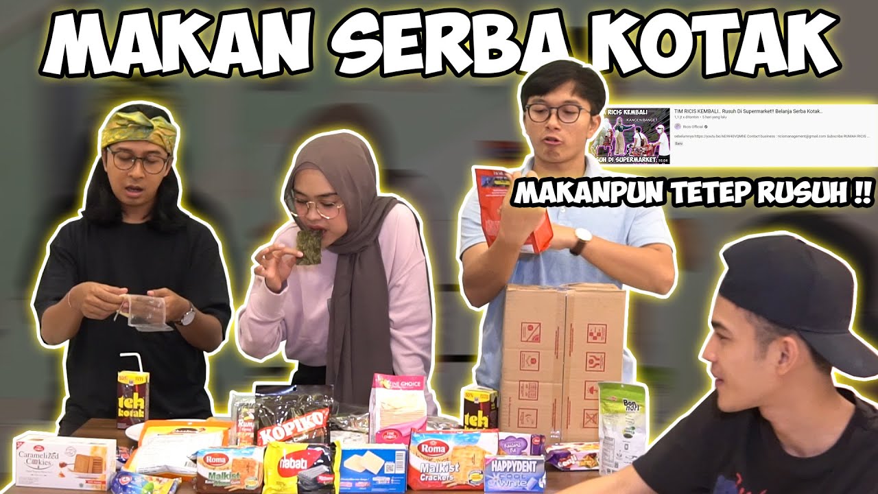TIM RICIS MAKAN SEMUANYA SERBA KOTAK ... Tetep rusuh !! wkwkwk