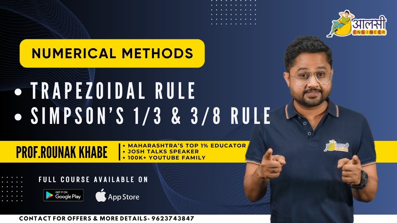 Numerical Methods: Trapezoidal Rule Explained by Aalsi Engineer | All Universities