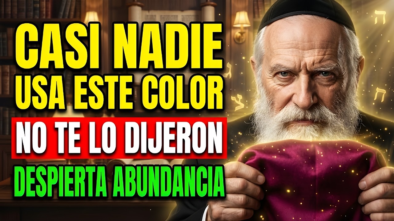 🔴 Rabino Millonario: El COLOR Judío que CASI NADIE USA y DESPIERTA la ABUNDANCIA en 2026 | Cábala ✅