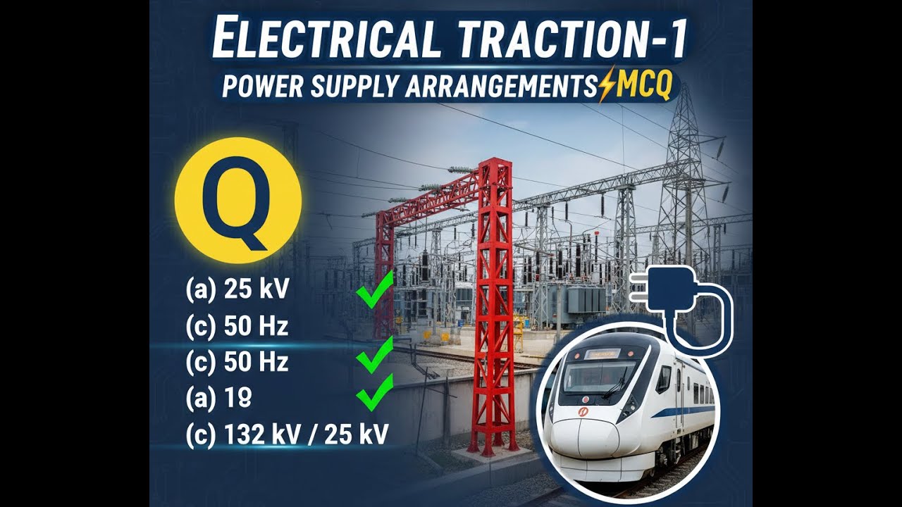Electrical Traction 1 Power Supply Arrangements MCQ 