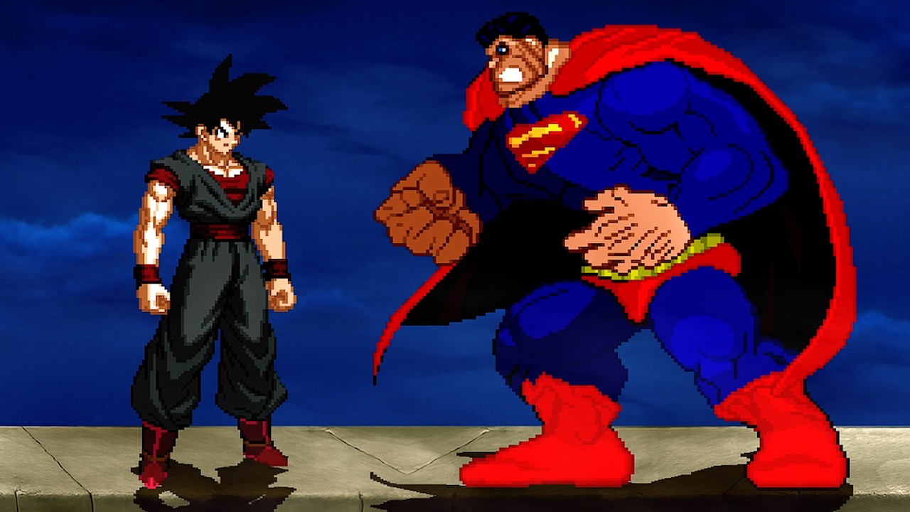 Evil Goku Vs. Overdose Superman - Solar Tantrum