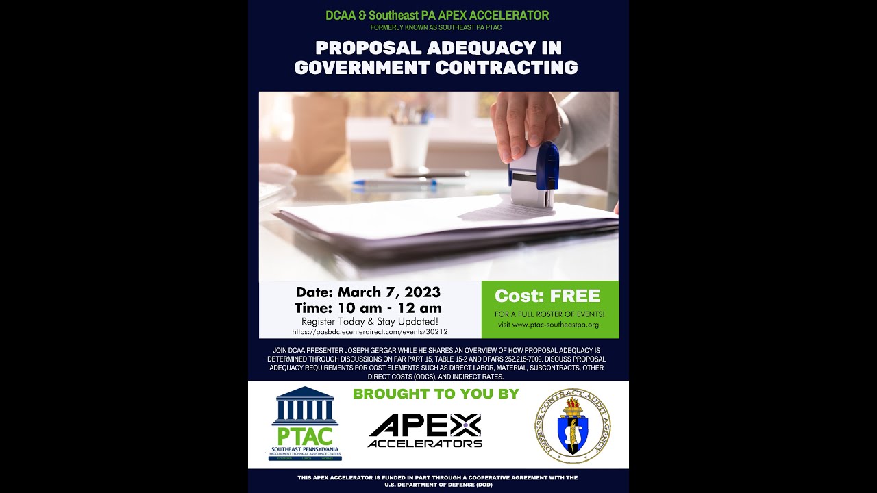 Proposal Adequacy In Government Contracting