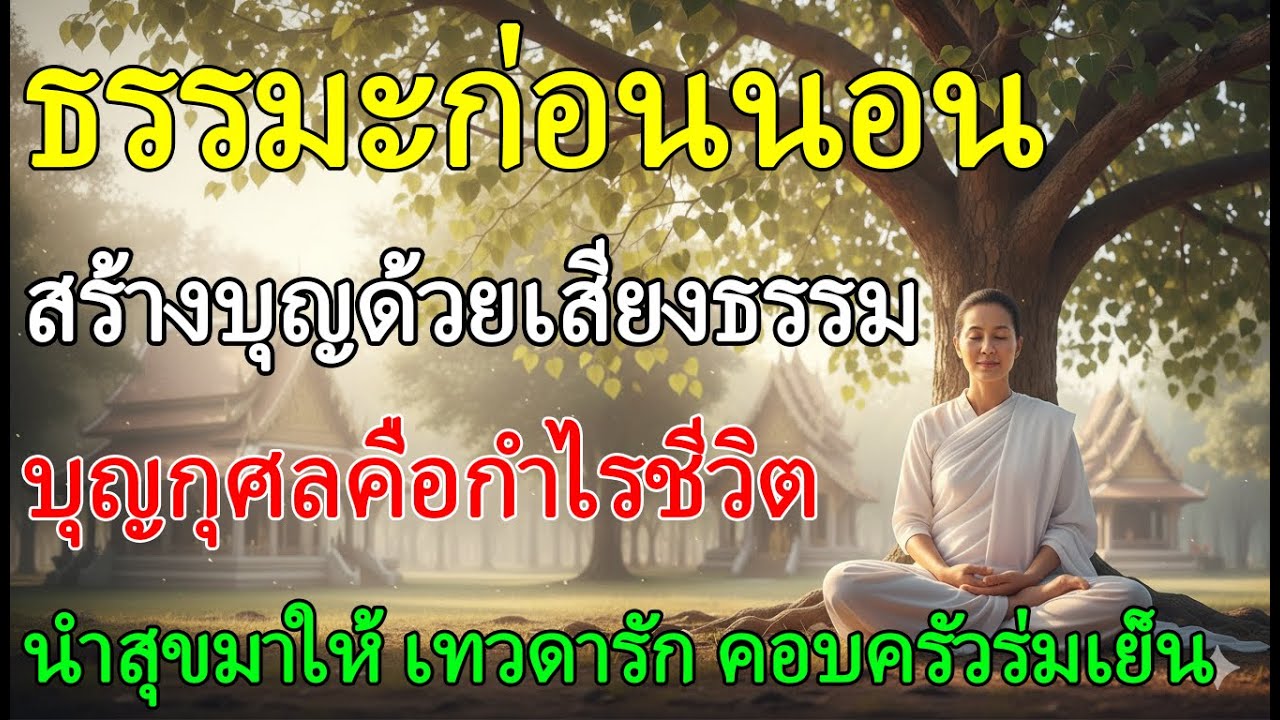 ☸ ธรรมะก่อนนอน สร้างบุญด้วยเสียงธรรม บุญจะนำสุขมาให้ เทวดารัก คอบครัวร่มเย็น |นิทานธรรมะแม่ชีบัว