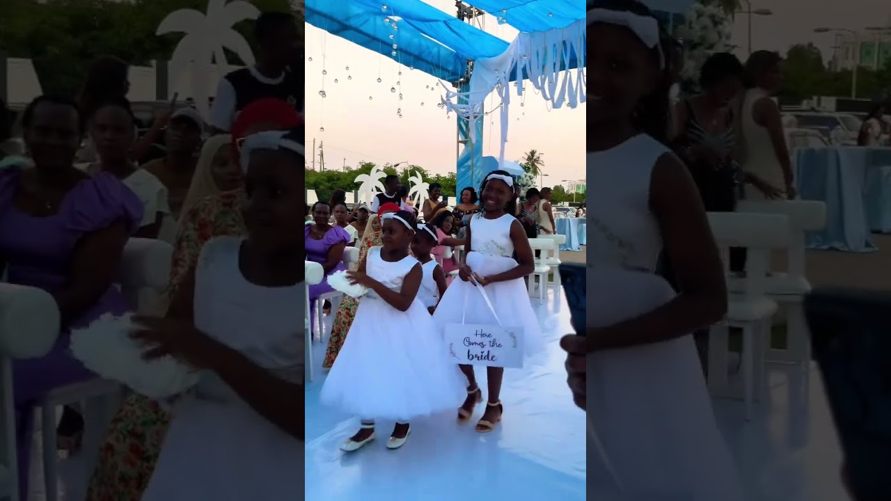 Little angels dancing into forever✨🤍#KenyaSafariWedding #GardenWedding #Kenya