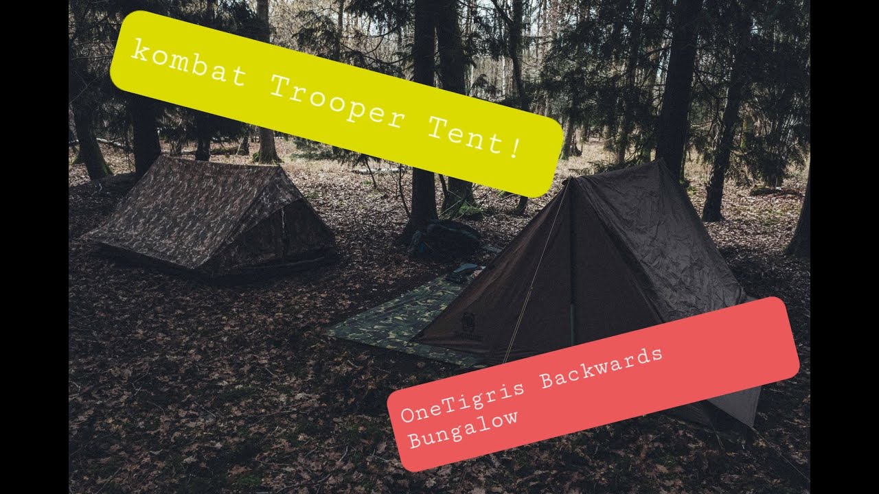 Wild Camping - OneTigris Backwoods Bungalow 2.0 and Kombat Trooper Tent
