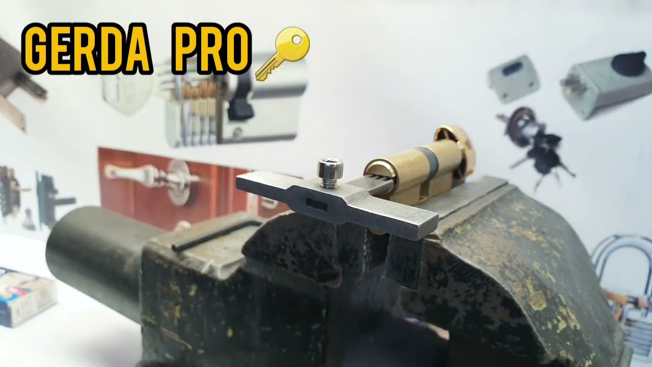 ⚠️How to open a Gerda Pro lock using a master key, an emergency tool for opening locks🔐