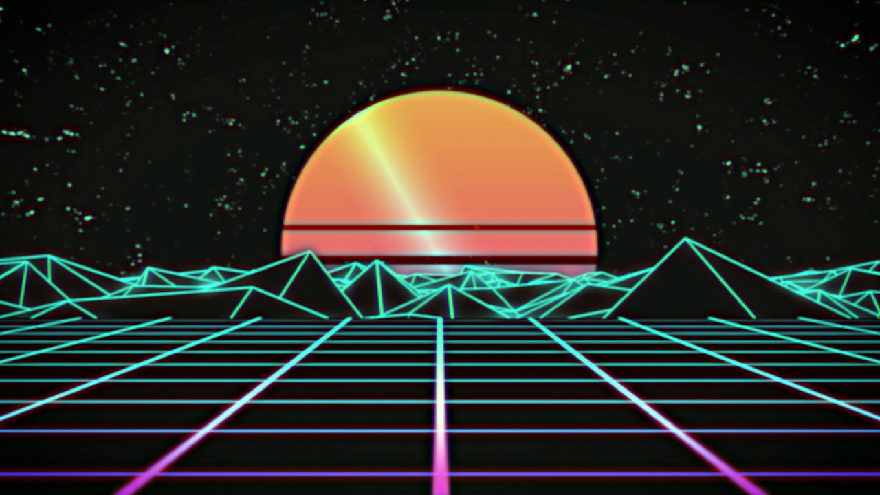 retro looping background