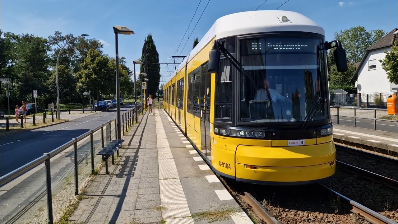 Straßenbahn Berlin | Mitfahrt in der M1 vom Guoytstraße bis Schillerstraße im F8Z 9104-B