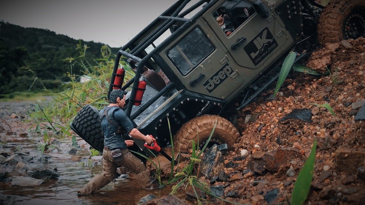 Jeep JK Rubicon SCX10 II  Wrangler Off road bash _#