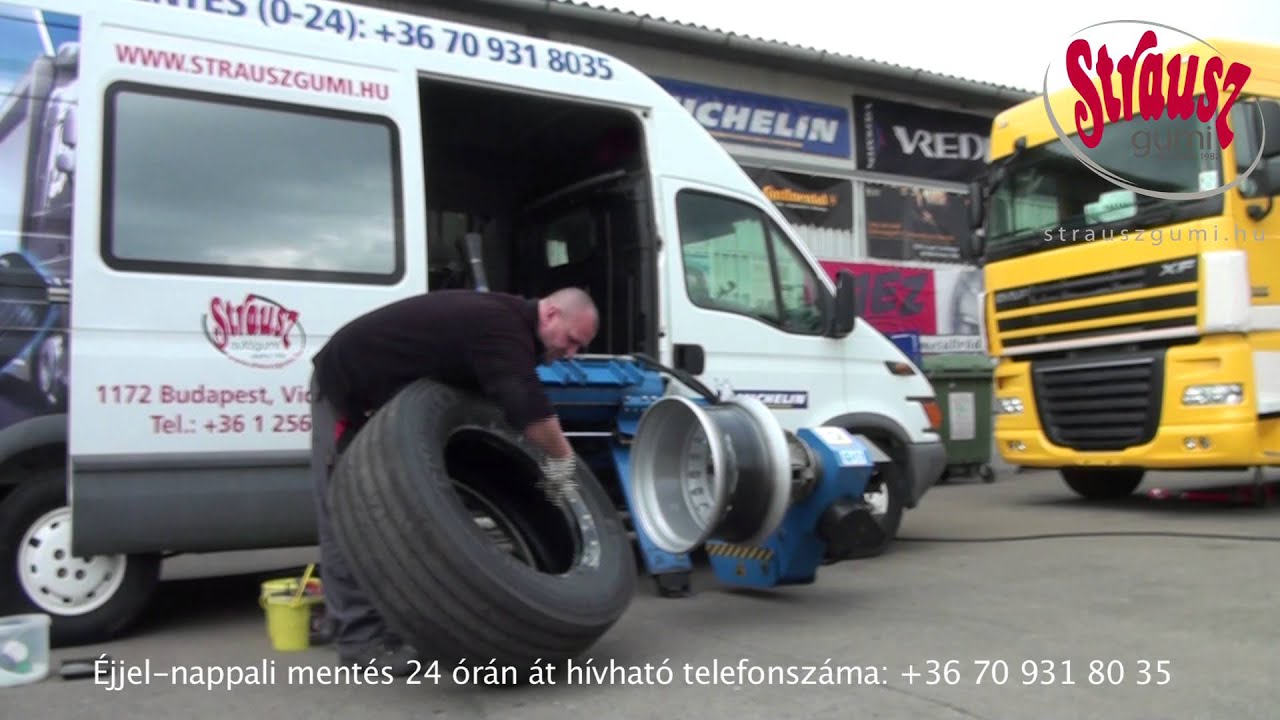 Strauszgumi - Helyszíni szerelés