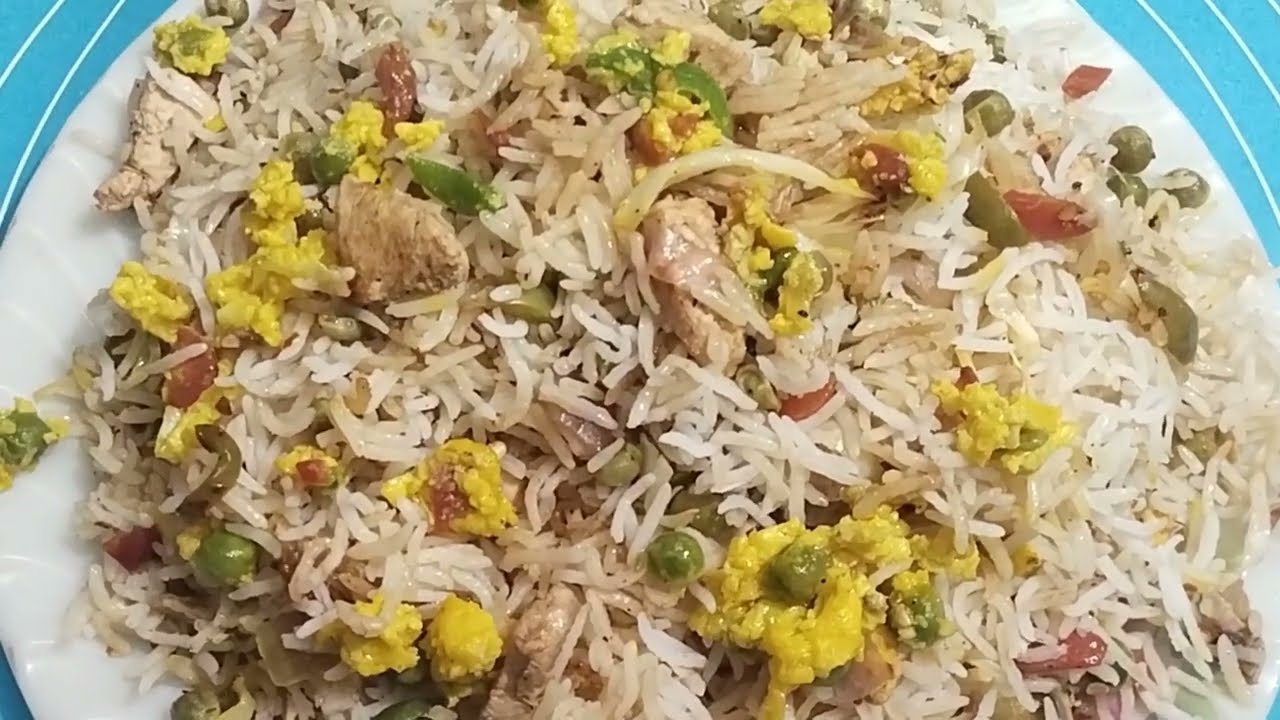 Chicken Chinese Biryani Rrcipe ||Restaurany Style Chinese Briyan| | Chicken And Vegetable Fried Rice