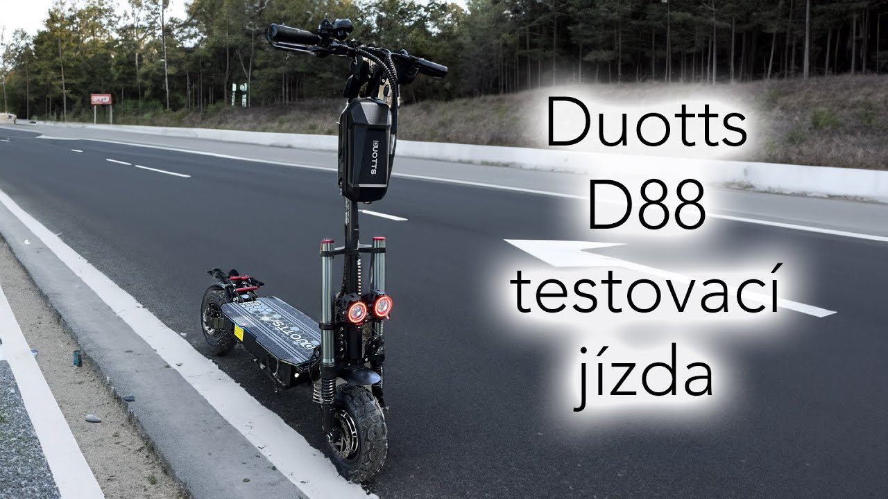 DUOTTS D88 - příjemné překvapení z Číny 😲. Testovací jízda 🛴