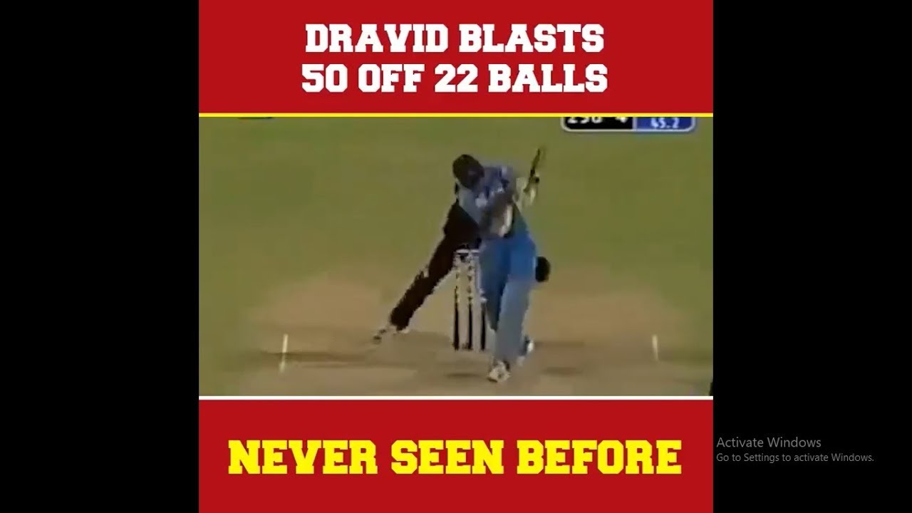 Dravid On Fire | 50 Off 22 Balls