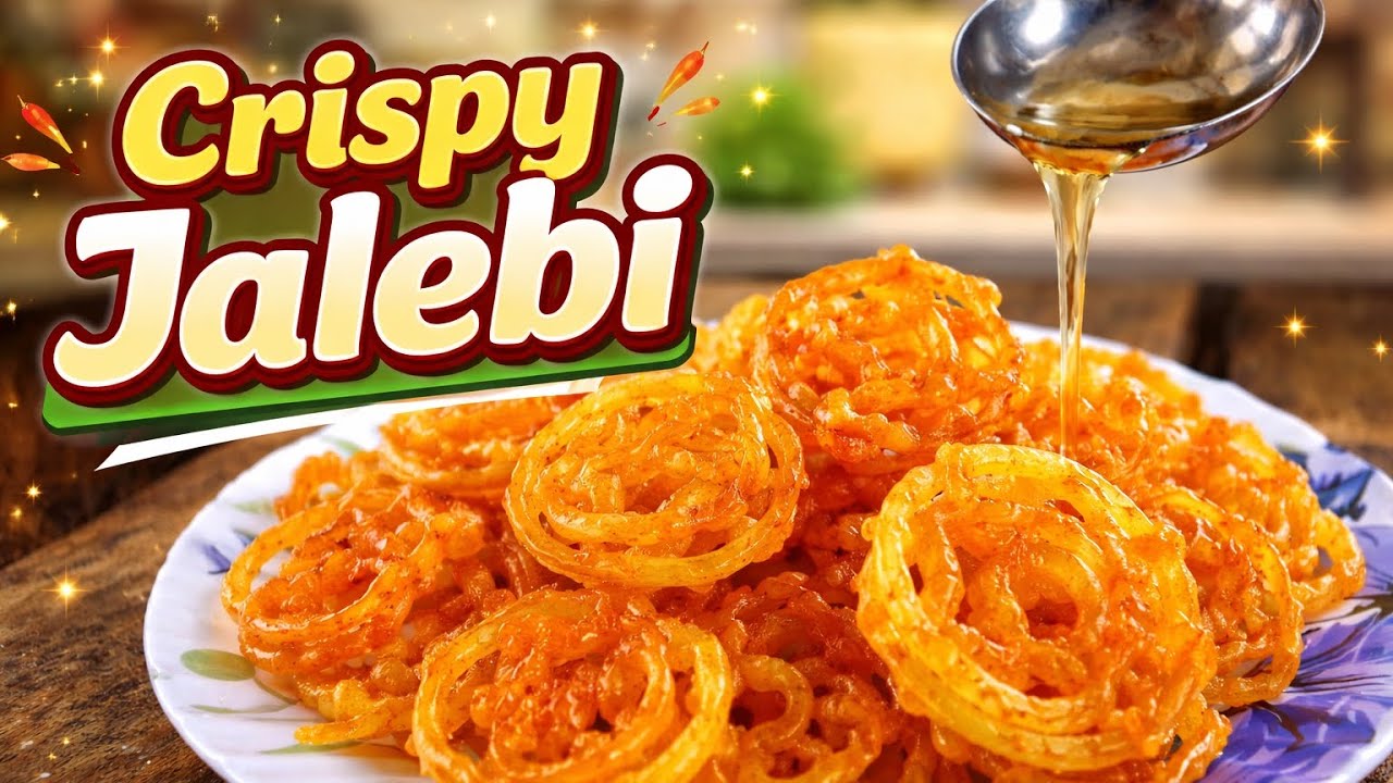 Market Jaisi Crispy Jalebi Ghar Par 😋 | Perfect Jalebi Recipe