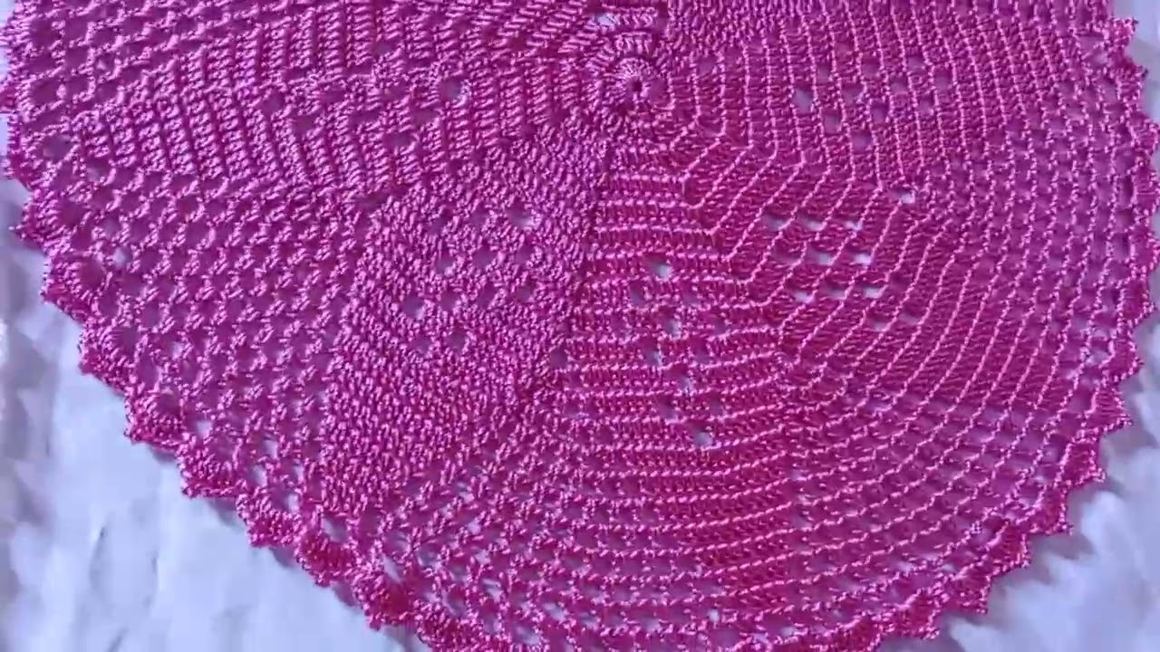 Centro de Mesa Redondo em Crochê com Fio de Polipropileno 💖 | Modelo Delicado e Elegante