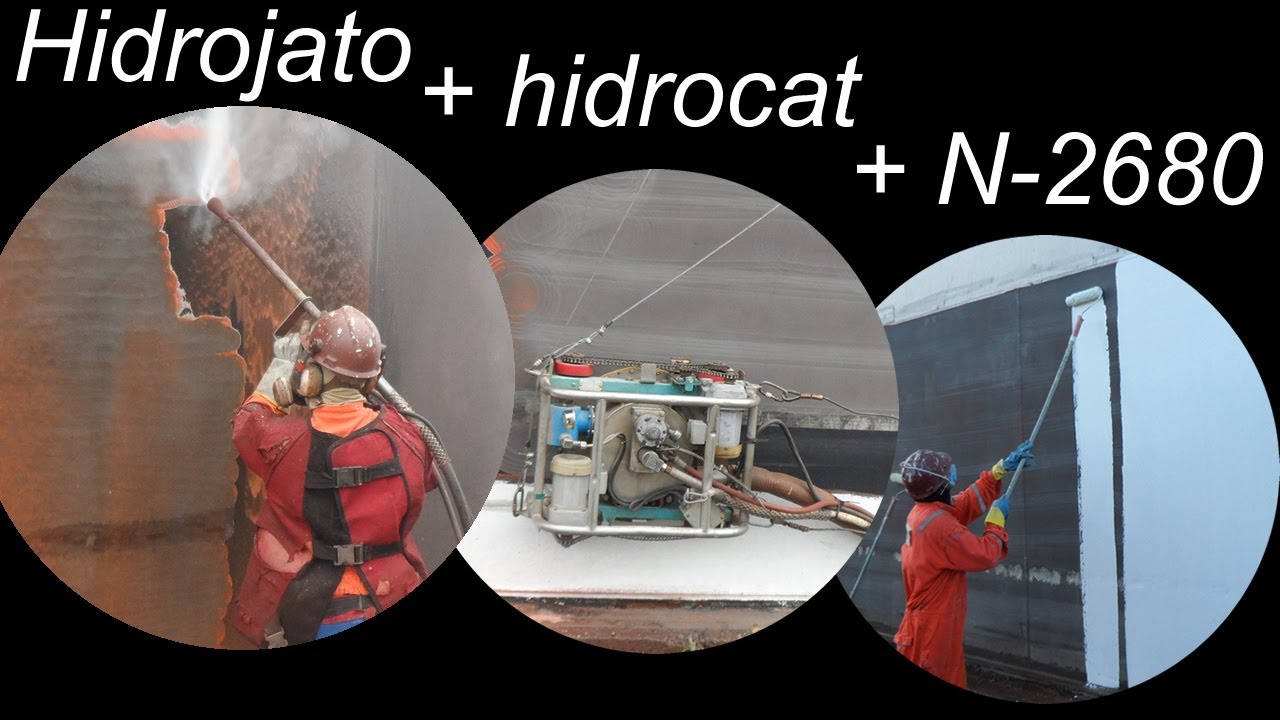 Hidrocat + hidrojato + pintura N-2680, tudo junto...