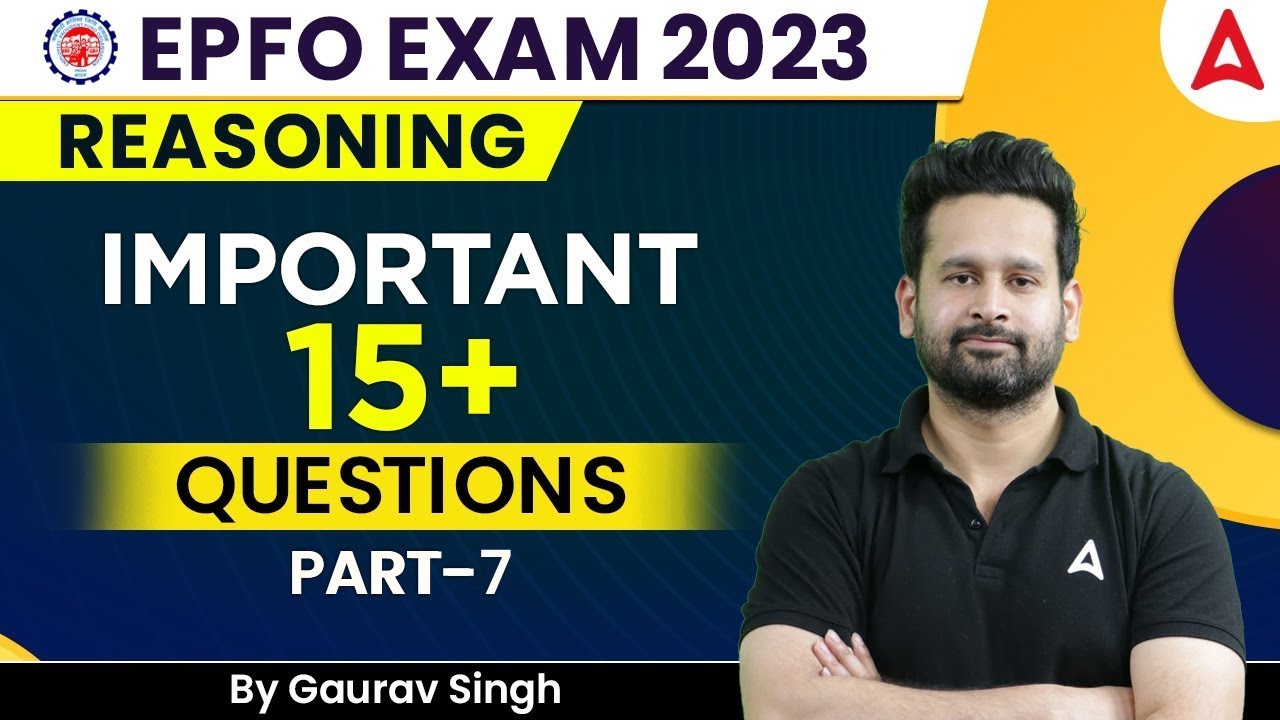 UPSC EPFO Exam 2023 | Important Seating Arrangement & Puzzles Part #7 | Reasoning By Gaurav Singh