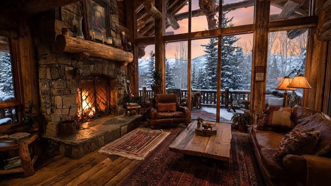 Calm Afternoon Cozy Cabin Jazz 🌿☕ Live Smooth Jazz for Daytime Ease & Focus