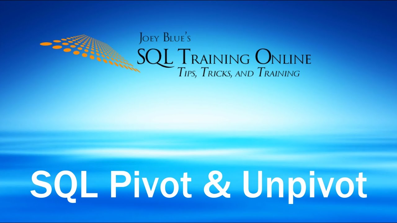 SQL Pivot and Unpivot | Quick Tips Ep57