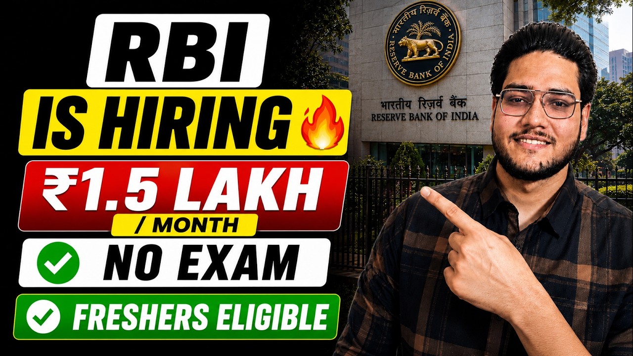 RBI Young Professional Recruitment 2026 🔥 | ₹1.5 Lakh/Month Salary | Freshers Eligible