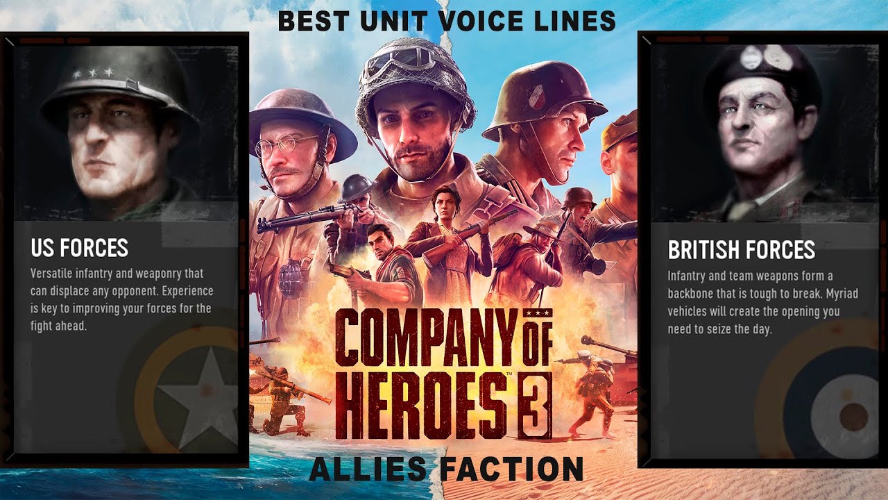 Company of Heroes most rare unit's voice lines (Allies faction) #coh3 #companyofheroes3