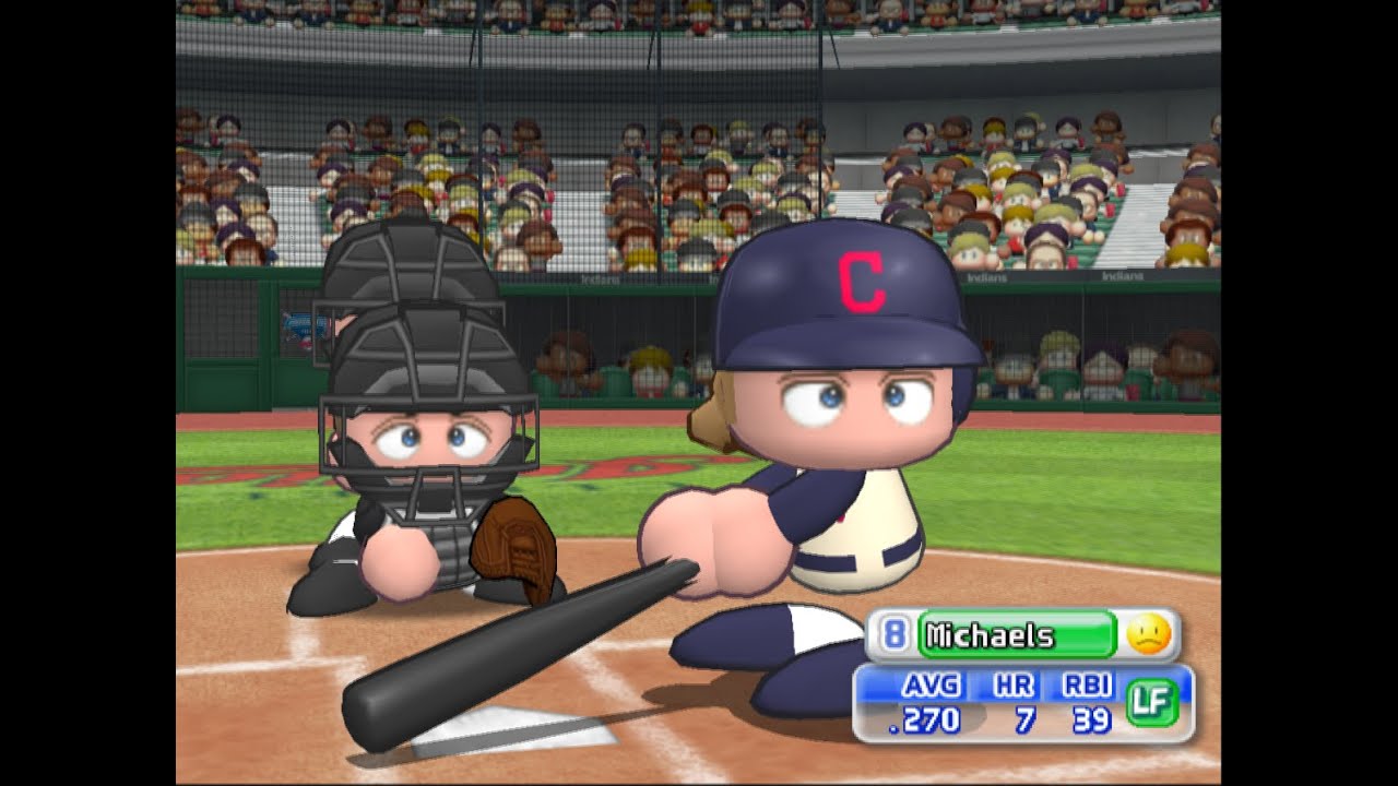MLB Power Pros 2008 (PCSX2) Gameplay // White Sox (CPU) @ Indians (P1)