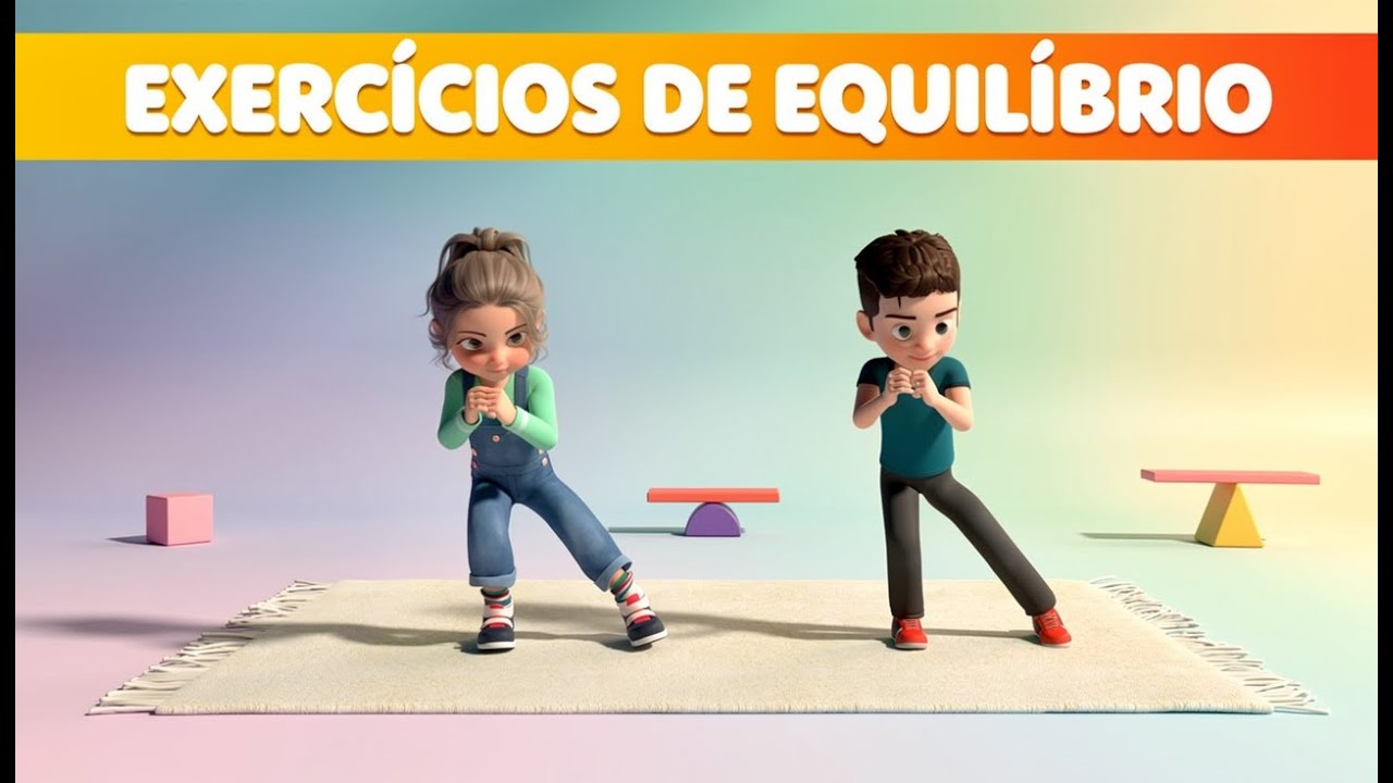 CRIANÇAS CONFIANTES! 20 Min de Exercícios de Equilíbrio e Estabilidade