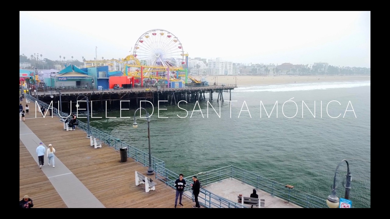 MUELLE SANTA MÓNICA - CALIFORNIA - ENERO 2026 - DRONE VIEW #drone #carlosdcdrums #california #usa