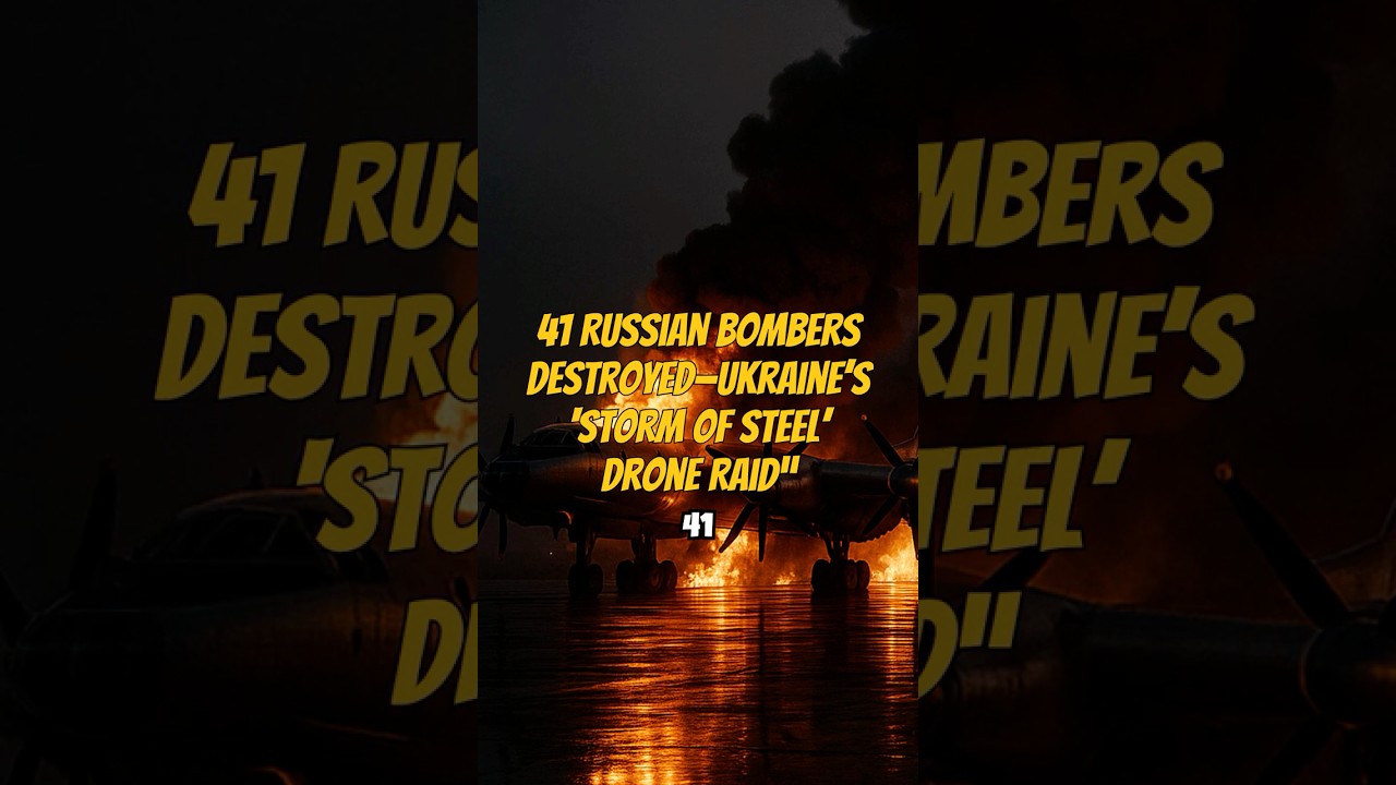 41 Russian Bombers Destroyed&mdash;Ukraine&rsquo;s &lsquo;Storm of Steel&rsquo; Drone Raid