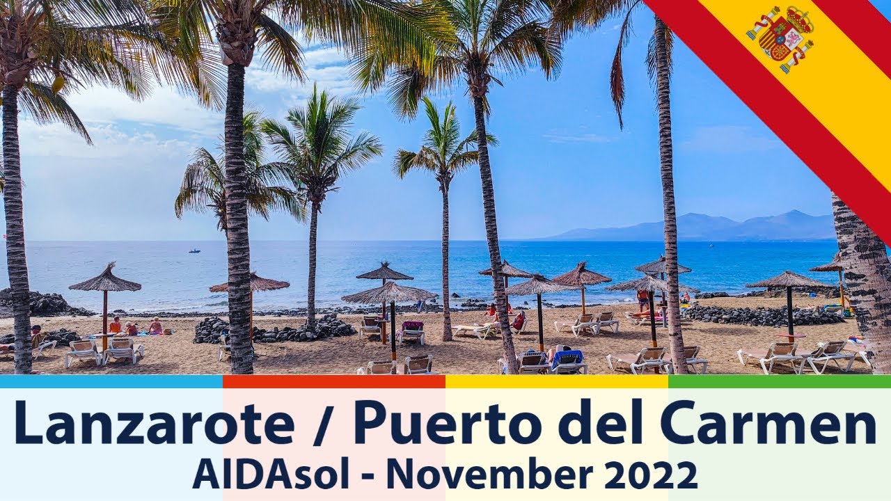 Lanzarote / Puerto del Carmen - Strandtag, Shopping, Essen - Transtour mit AIDAsol - November 2022