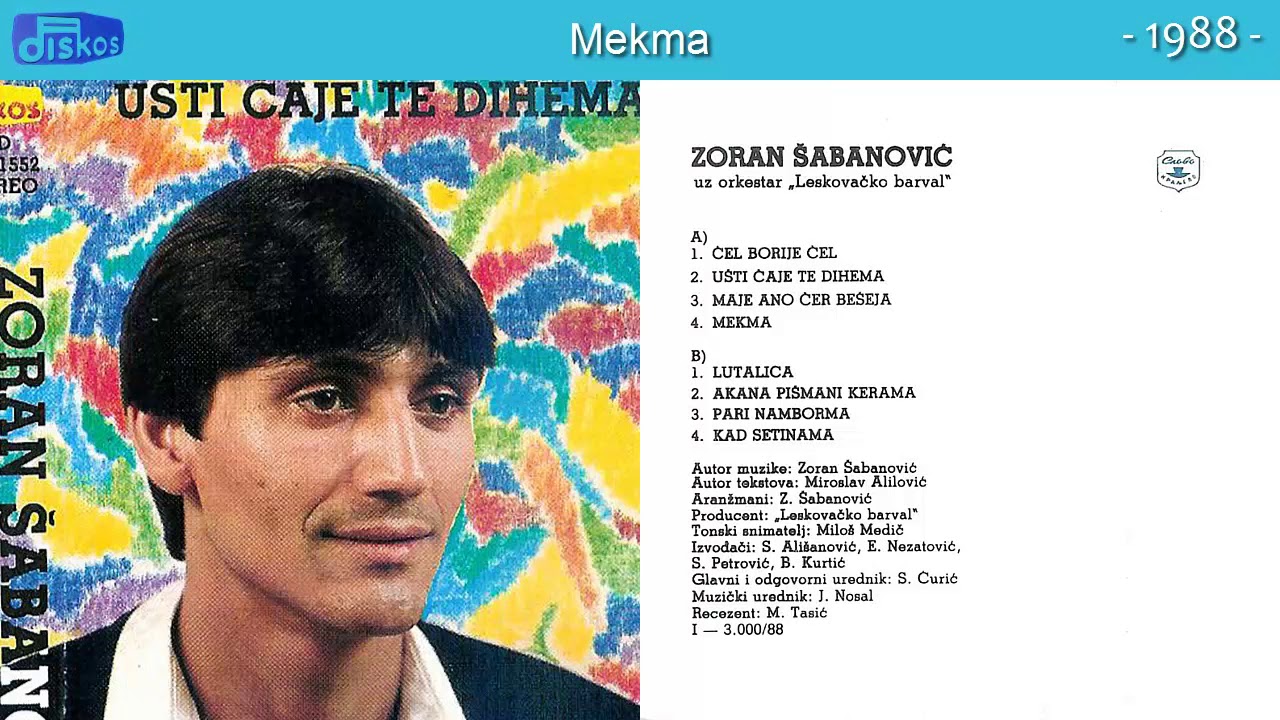 Zoran Sabanovic - Mekma - (Audio 1988)