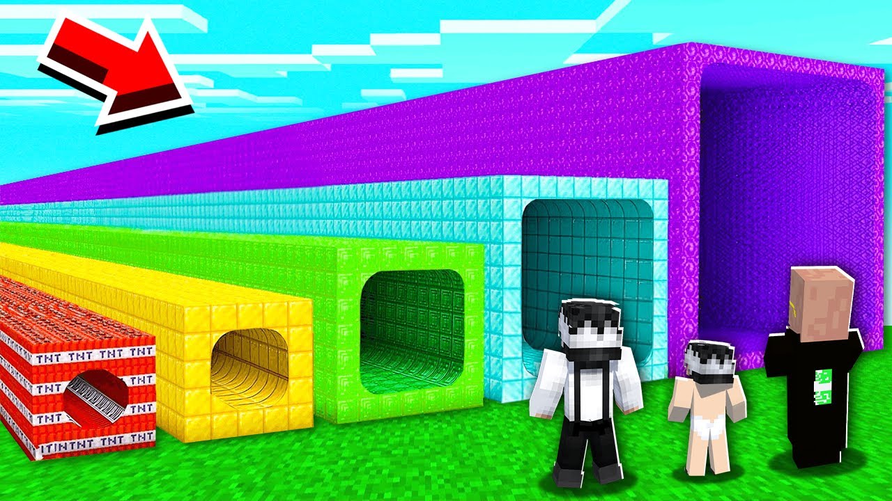 ALEGI TUNELUL GRESIT = MORI in MINECRAFT...