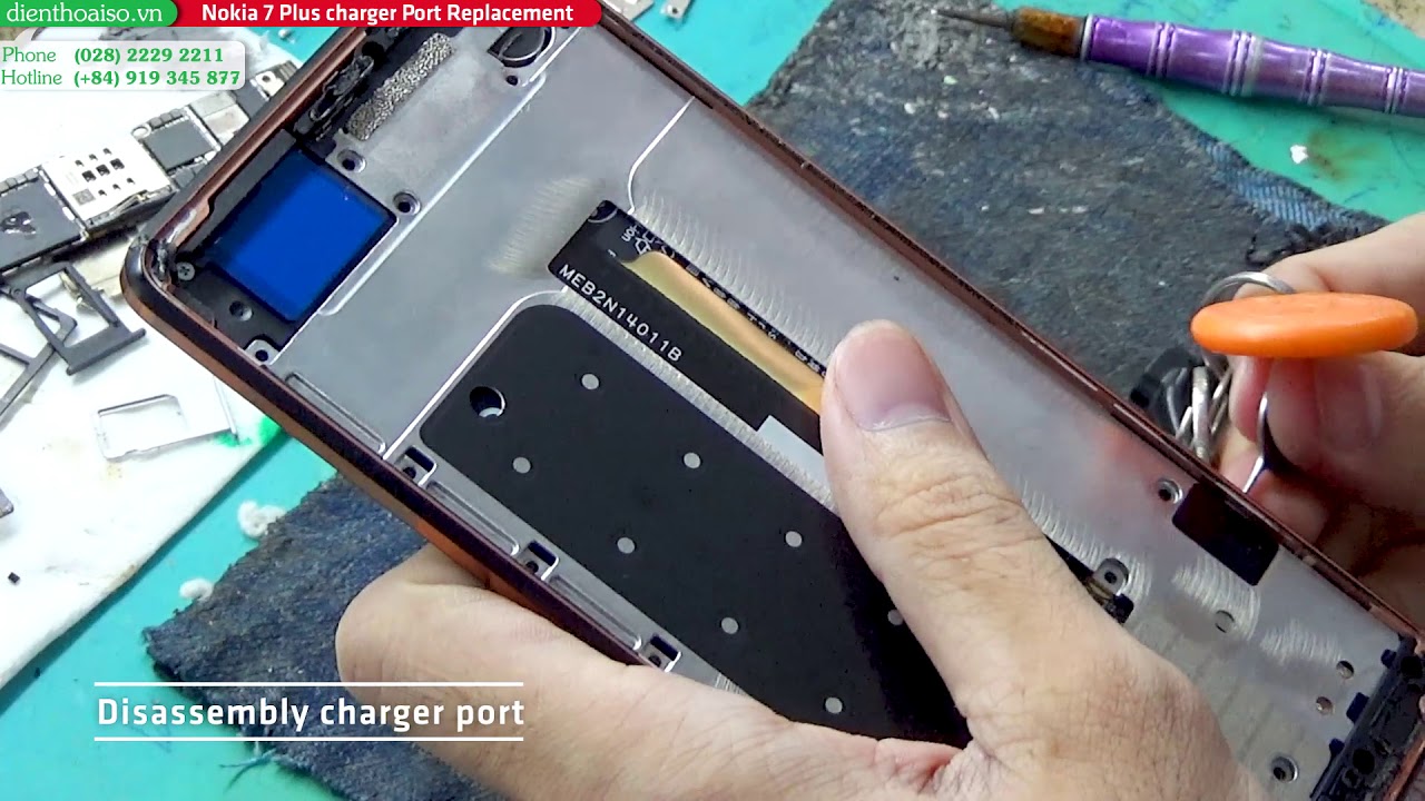 Nokia 7 Plus charger port replacement★HOW TO★GUIDE