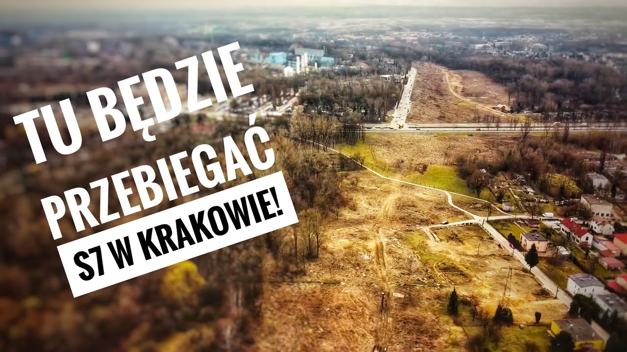 S7 w Krakowie (WIDEO Z DRONA)