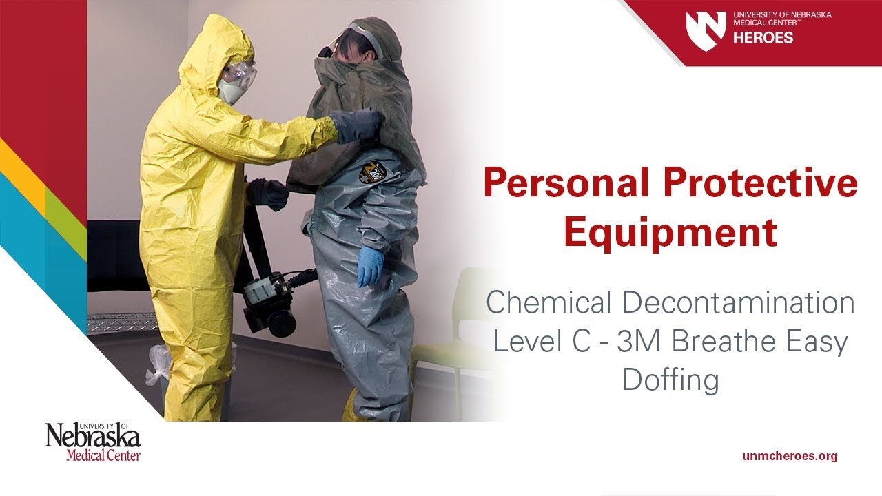 Chemical Decontamination PPE: Level C 3M Breathe Easy - Doffing