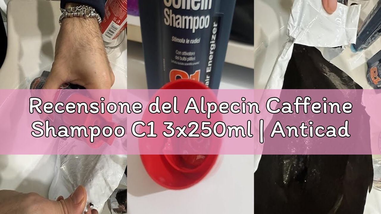Recensione del Alpecin Caffeine Shampoo C1 3x250ml | Anticaduta Efficace con Caffeina | Rinforzante