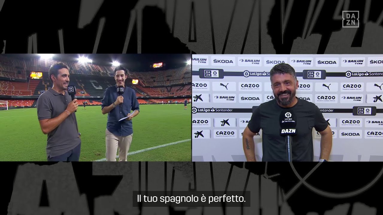 Gattuso parla in spagnolo, il giornalista: 