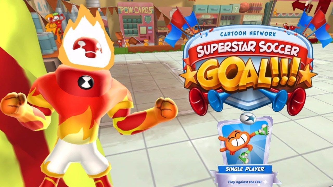 CN Superstar Soccer Goal!!! Heatblast Team Win - Mode Single Player Gameplay