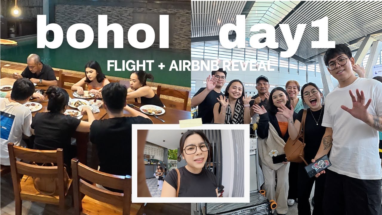 Bohol Day1: Flight Day + Airbnb Tour + Night swim