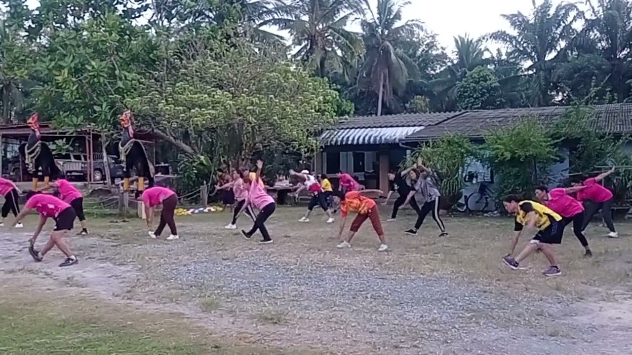 6/ออกกำลังบ้าน ผญ.ม4บ้านไร่เนิน ต.ท่สเสม็ด อ.ชะอวด นครศรีธรรมราช